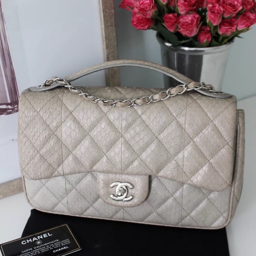Chanel Python Flap Bag - image 2